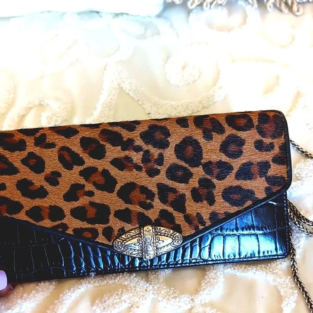 Brighton Cheetah Bellissimo Crossbody Wallet 🐆